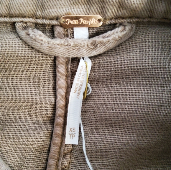 Free People Jagger Lace Up Blazer - Mauve - XS - Picture 6 of 7